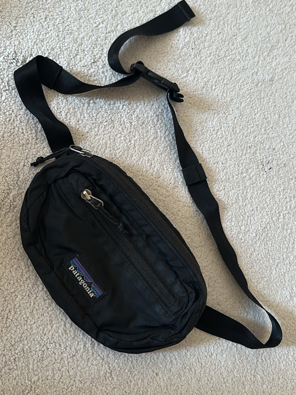 Patagonia Black Waist Pack Sling Bag for Men